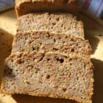 Healthy fermented buckwheat bread with chia seeds
