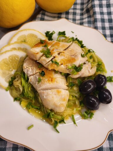 Chicken with Zucchini Noodles